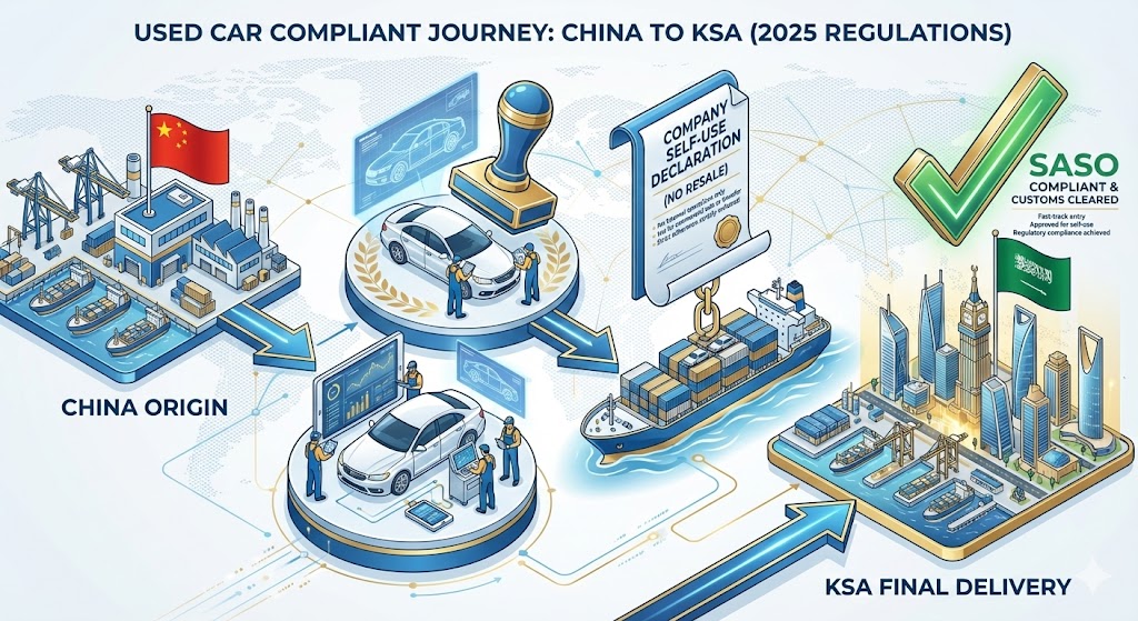 Import cars from China to KSA
